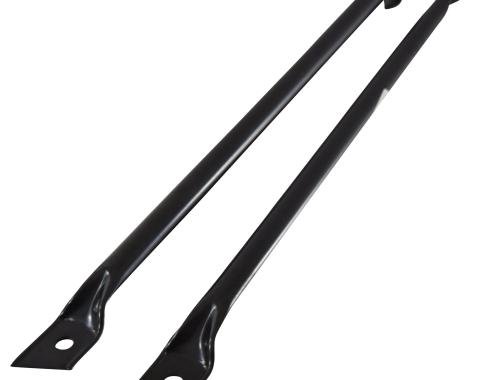 Golden Star 1967-1969 Chevy Camaro Front Fender Brace Pair Black EDP FE01-67P
