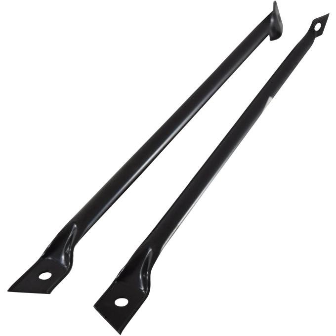Golden Star 1967-1969 Chevy Camaro Front Fender Brace Pair Black EDP FE01-67P