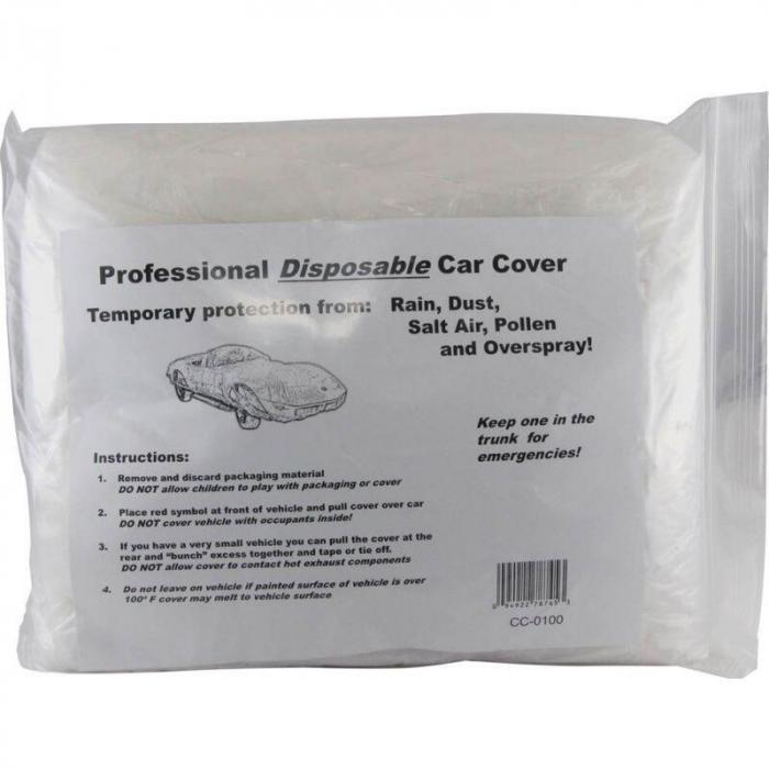 Car Cover, Disposable Clear, Medium