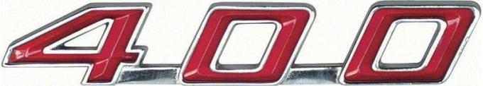 Firebird Trunk Lid Emblem, "400" 1967-1969