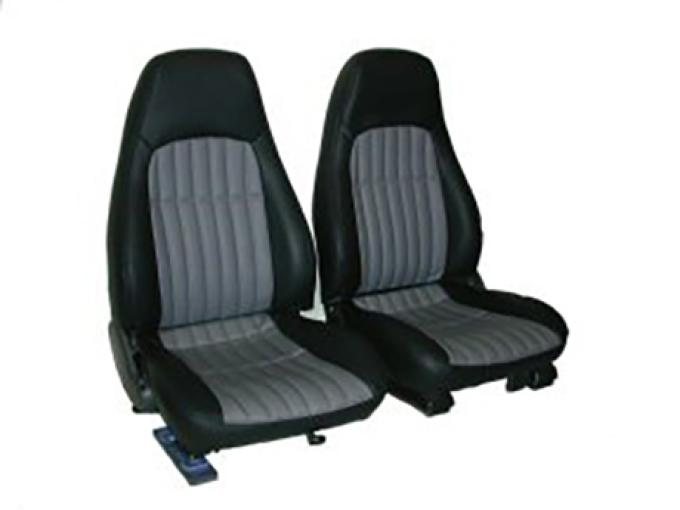 Acme Auto Front and Rear Seat Upholstery with Solid Rear Back Rest U308