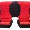 Acme Auto Front and Rear Seat Upholstery with Solid Rear Back Rest U306