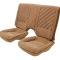 Acme Auto Front and Rear Seat Upholstery with Solid Rear Back Rest U305S
