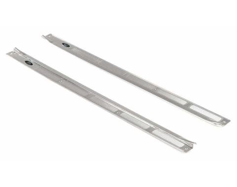 AMD Door Sill Plates, Fisher Logo Tag, Pair- 70-72 Camaro T-6732