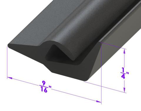 Metro Moulded Parts 1970-1981 Pontiac Firebird Wheel Spoiler Trim. Sold by the Foot LP 111-X