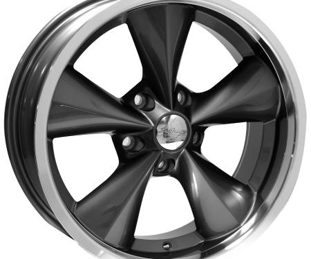 Boyd Coddington 17x7 Junkyard Dog Gunmetal / Machined Lip 5x4.5 BS 4 BP BC1-776540G