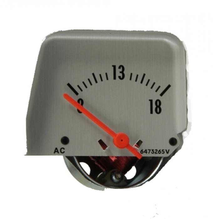 Classic Headquarters Camaro Console Volt Gauge, Silver W-583A