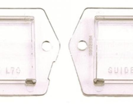 Classic Headquarters Camaro License Light Lens, Pair W-016B