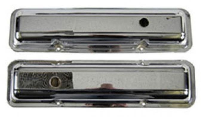 Classic Headquarters SS / Z-28 / Corvette Valve Covers-Pair Chrome W-542