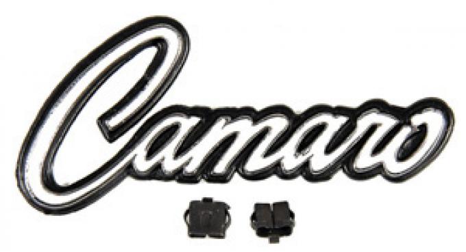 Classic Headquarters Glove Box "Camaro" Emblem W/Clips W-900