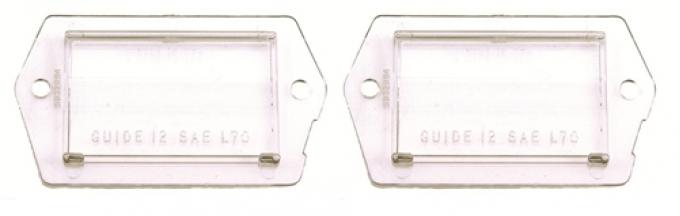 Classic Headquarters Camaro License Light Lens, Pair W-016B