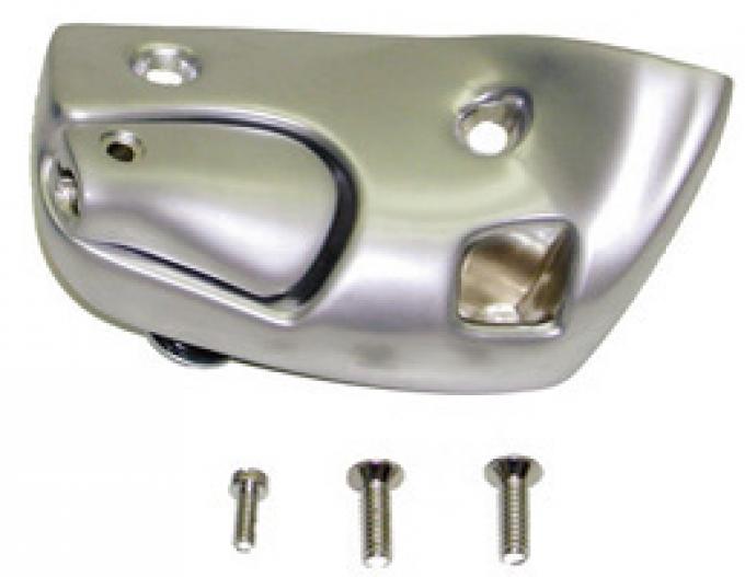 Classic Headquarters Left Hand Convertible Sunvisor Bracket-Satin W-335