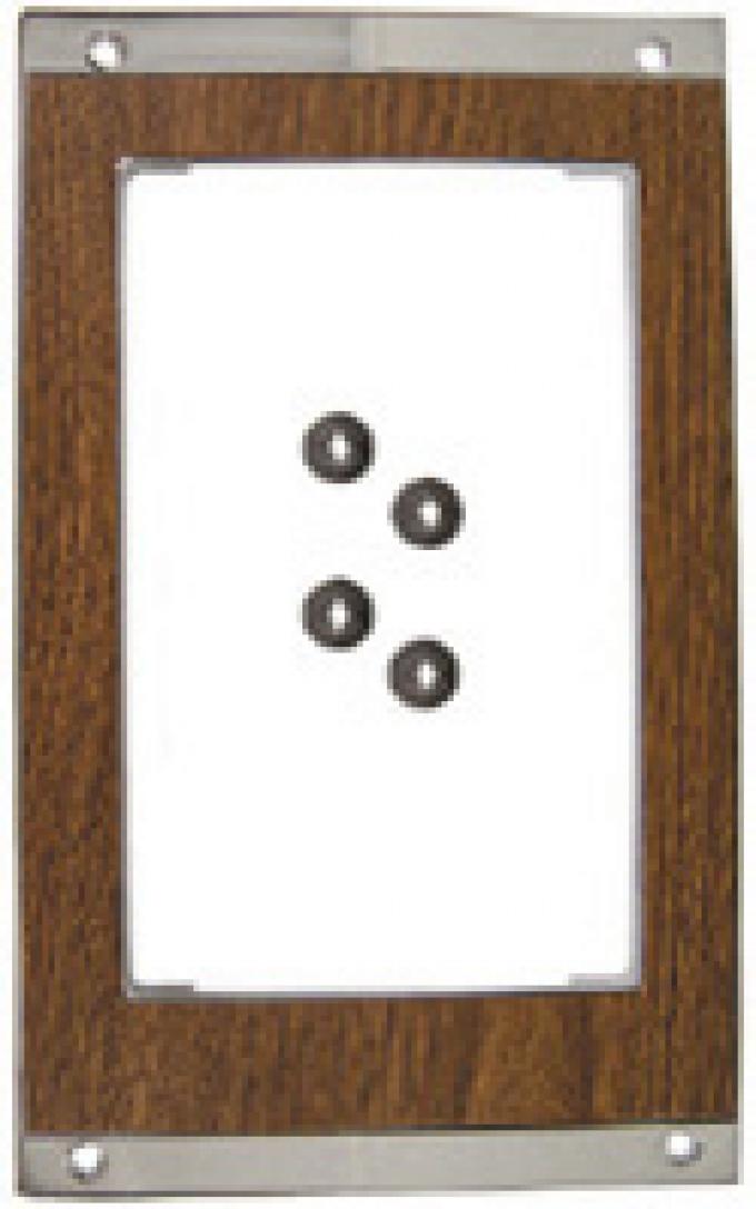 Classic Headquarters A/T Console Shift Plate with Woodgrain W-345A