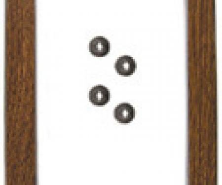 Classic Headquarters A/T Console Shift Plate with Woodgrain W-345A