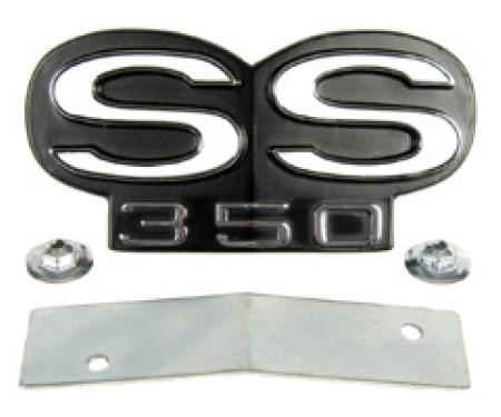 Classic Headquarters SS-350 Grille Emblem with Retainer W-868