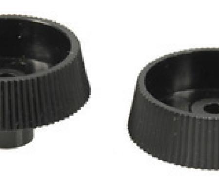 Classic Headquarters Inner Radio Knob, Pair (Black) W-197