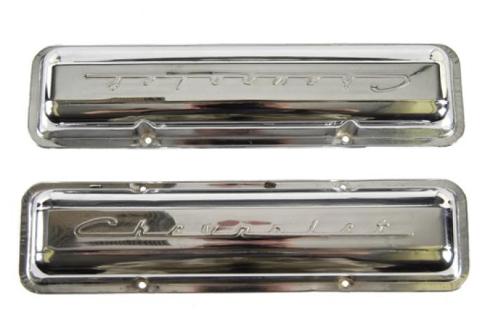 Classic Headquarters Chevrolet Chrome Valve Covers, Pair W-540