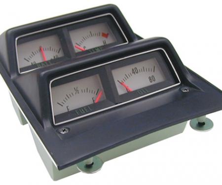 Classic Headquarters Console Gauge Assembly with Volt Gauge W-660V