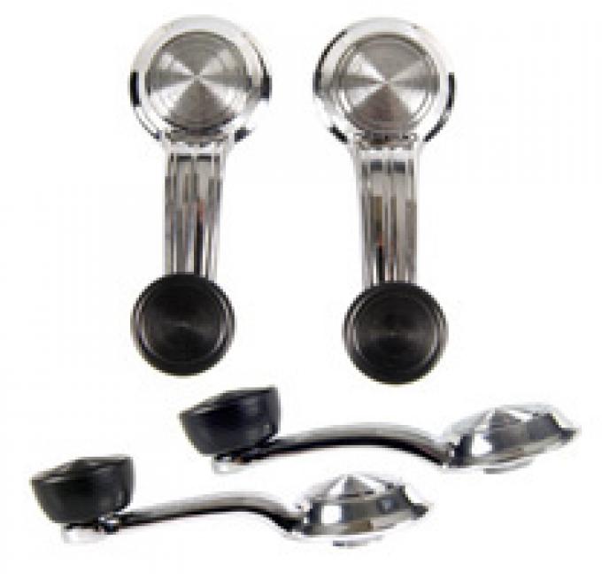 Gearhead Pair Of 1957 Ford Fullsize Passenger Car Window Cranks – Left & Right, Silver