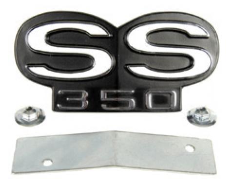 Classic Headquarters SS-350 Grille Emblem with Retainer W-868