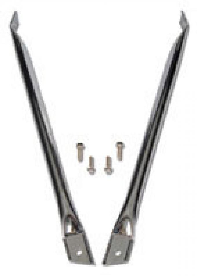 Classic Headquarters Fender Bars-Chrome, Pair, with Bolts W-653