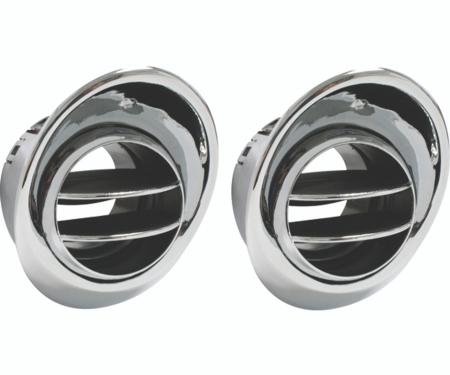Vintage Air 1967-68 Camaro/Firebird without Factory Air Outside Astro Vent Louvers (Pair) 49306-VCL