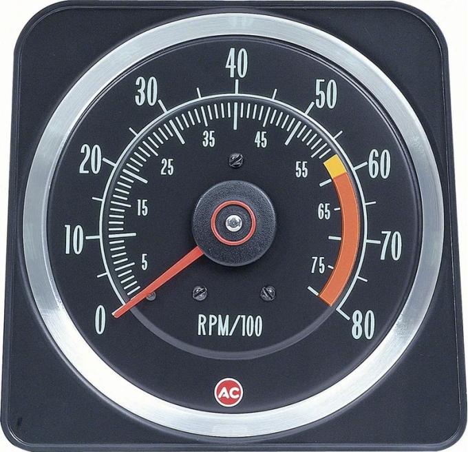 AMD Tachometer, 6000 Red Line ( Z28 & 396/375HP 6" X 8"), 69 Camaro K-6469384