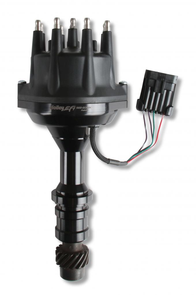 Holley EFI Dual Sync Oldsmobile Distributor, Black 565-206BK