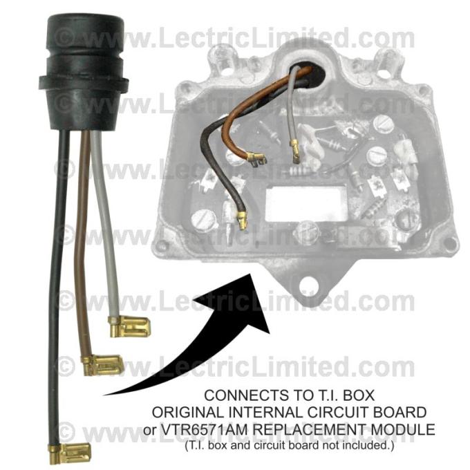 Lectric Limited 1964-1969 Chevrolet / Pontiac Transistor Ignition Amplifier Box Extension VTR6468BXT