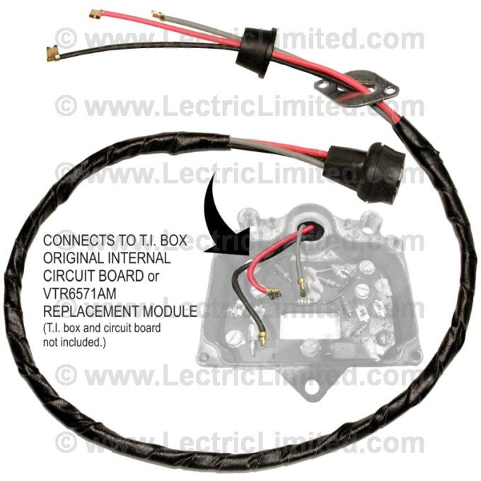 Lectric Limited 1968-1973 Chevrolet Transistor Ignition Amplifier Box Extension VTR6871BXT