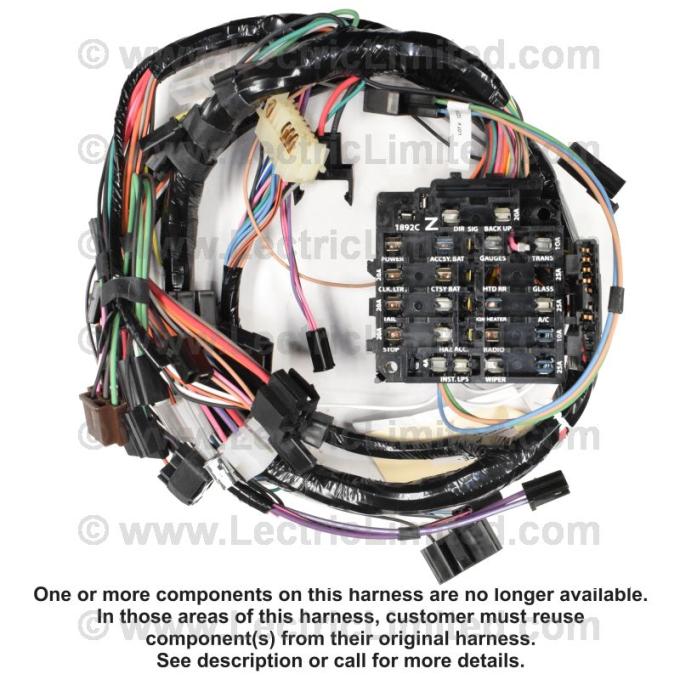 Lectric Limited 1976 Pontiac Firebird Dash Harness 38615