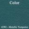 Legendary Auto Interiors 1967-1969 Chevrolet / Pontiac Firebird Hardtop Rear Armrest Panel Covers AW67GCF0048