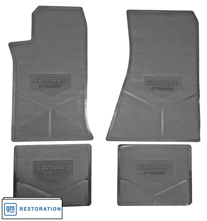 Legendary Auto Interiors 89-92 Chevrolet 'Camaro RS' Floor Mats - Black FMRS0005001001