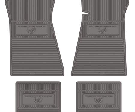 Legendary Auto Interiors 80/81 Turbo Trans-Am Vinyl Floormats - Silver FMTA0003006148