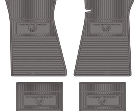 Legendary Auto Interiors 80/81 Turbo Trans-Am Vinyl Floormats - Silver FMTA0003006148