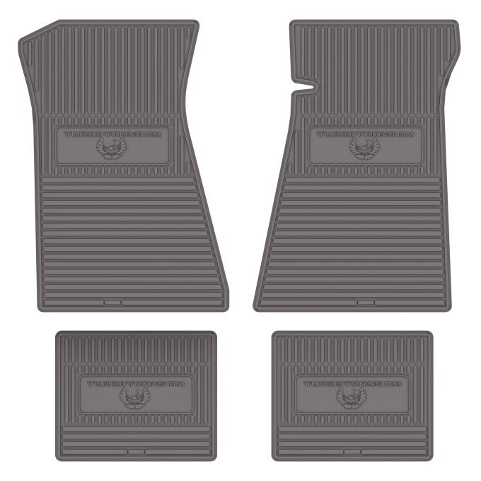 Legendary Auto Interiors 80/81 Turbo Trans-Am Vinyl Floormats - Silver FMTA0003006148