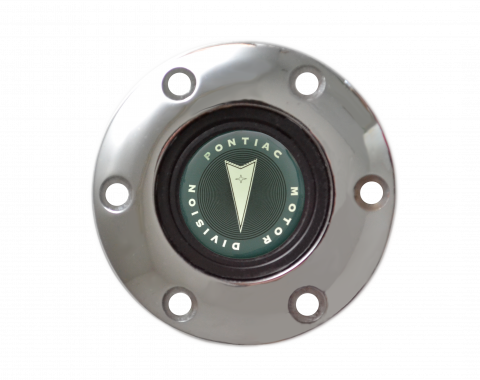 Volante S6 Series Horn Button Kit, 65-68 Pontiac GTO, Chrome