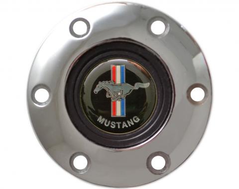 Volante S6 Series Horn Button Kit, Classic Ford Mustang, Chrome
