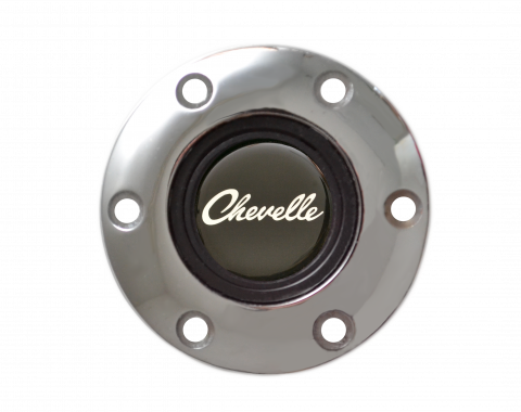 Volante S6 Series Horn Button Kit, Chevelle, Chrome