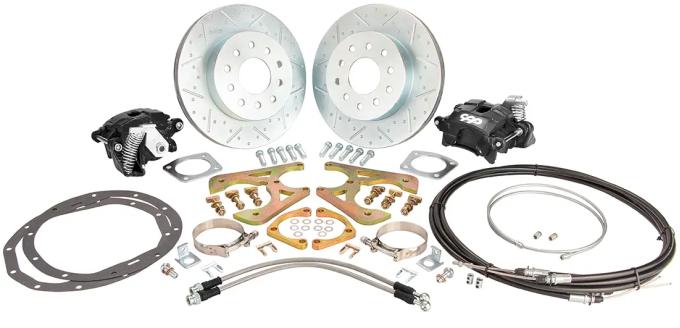 Classic Performance 11" Rear Disc Brake Wheel Kit w/ E-Brakes 67 Camaro, Black Calipers, 5 x 4.75 1012RWBK-SE-67UGB