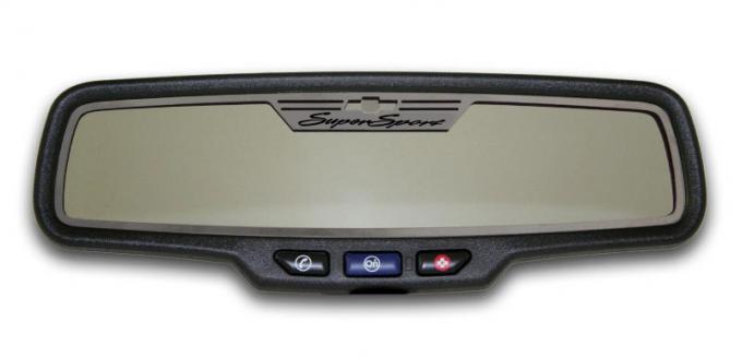 American Car Craft Mirror Trim Rear View Satin "Super Sport Style" Rectangle 101041