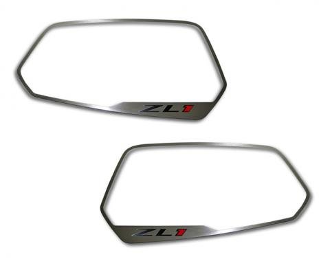 American Car Craft 2012-2013 Chevrolet Camaro Mirror Trim Side View Satin ZL1 Style 2pc 102071