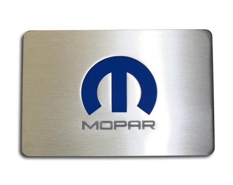 American Car Craft Fuse Box Top Plate Satin w/ Mopar M Logo 153033