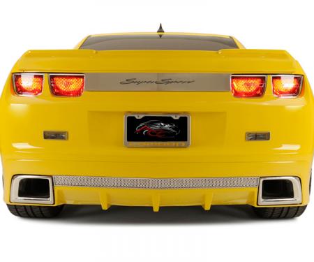 2010-2013 Chevrolet Camaro - Trunk Lid Plate w/Laser Etched "Super Sport" - Choose Finish 102088