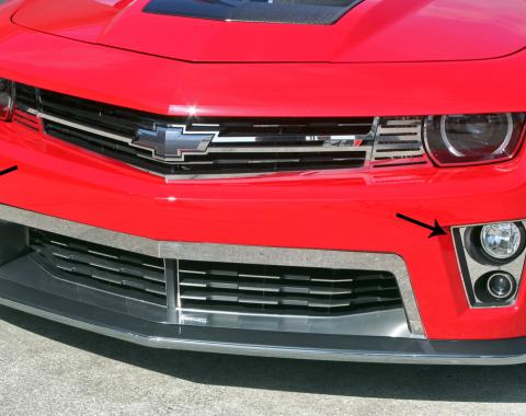 American Car Craft 2012-2013 Chevrolet Camaro Fog Light Trim Kit Polished 8pc ZL1 102061