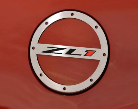 American Car Craft 2012-2013 Chevrolet Camaro Gas Cap Cover Satin "ZL1 Style" 102078