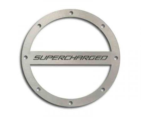 American Car Craft Gas Cap Cover Satin "Supercharged Style" 102091