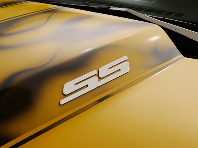 American Car Craft 2010-2013 Chevrolet Camaro Exterior Badges Satin Solid "SS" 2pc 102093