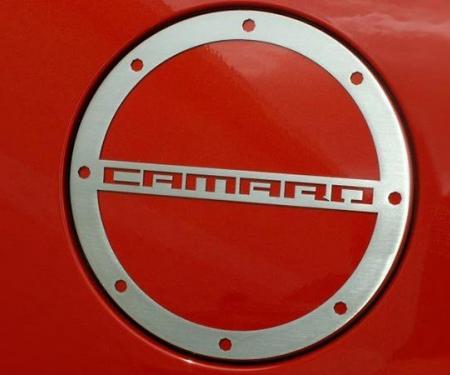 American Car Craft 2010-2017 Chevrolet Camaro Gas Cap Cover Polished "Camaro Style" 102058