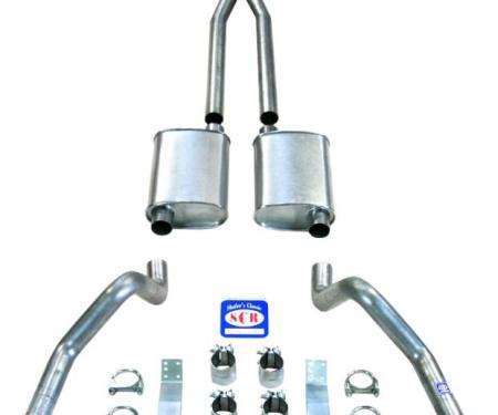 Shafers Classic Reproductions 1967-1969 Camaro X Style 2-1/2" Exhaust System with Small Block Long Style Headers 23030